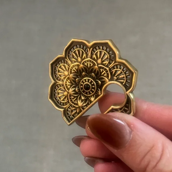 Brass ear weights/earrings - Picture 3 of 6